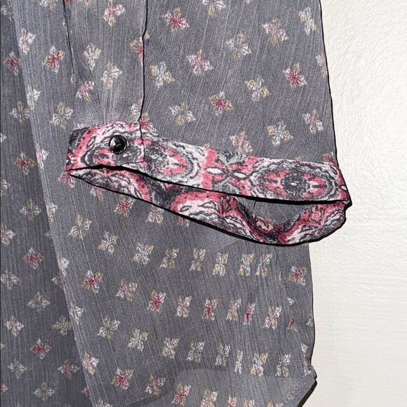 Maurices Gray and White Relaxed Tunic Blouse - Picture 4 of 12